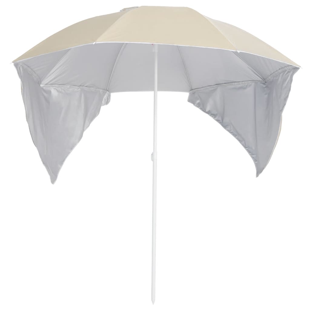Beach Parasol With Side Walls 215 Cm