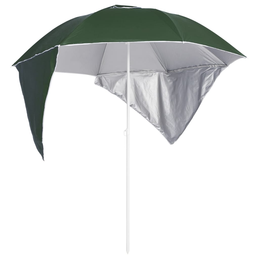 Beach Parasol With Side Walls 215 Cm