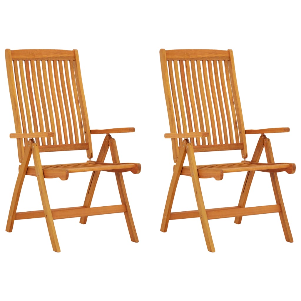 Folding Garden Chairs 4 Pcs Solid Wood Eucalyptus