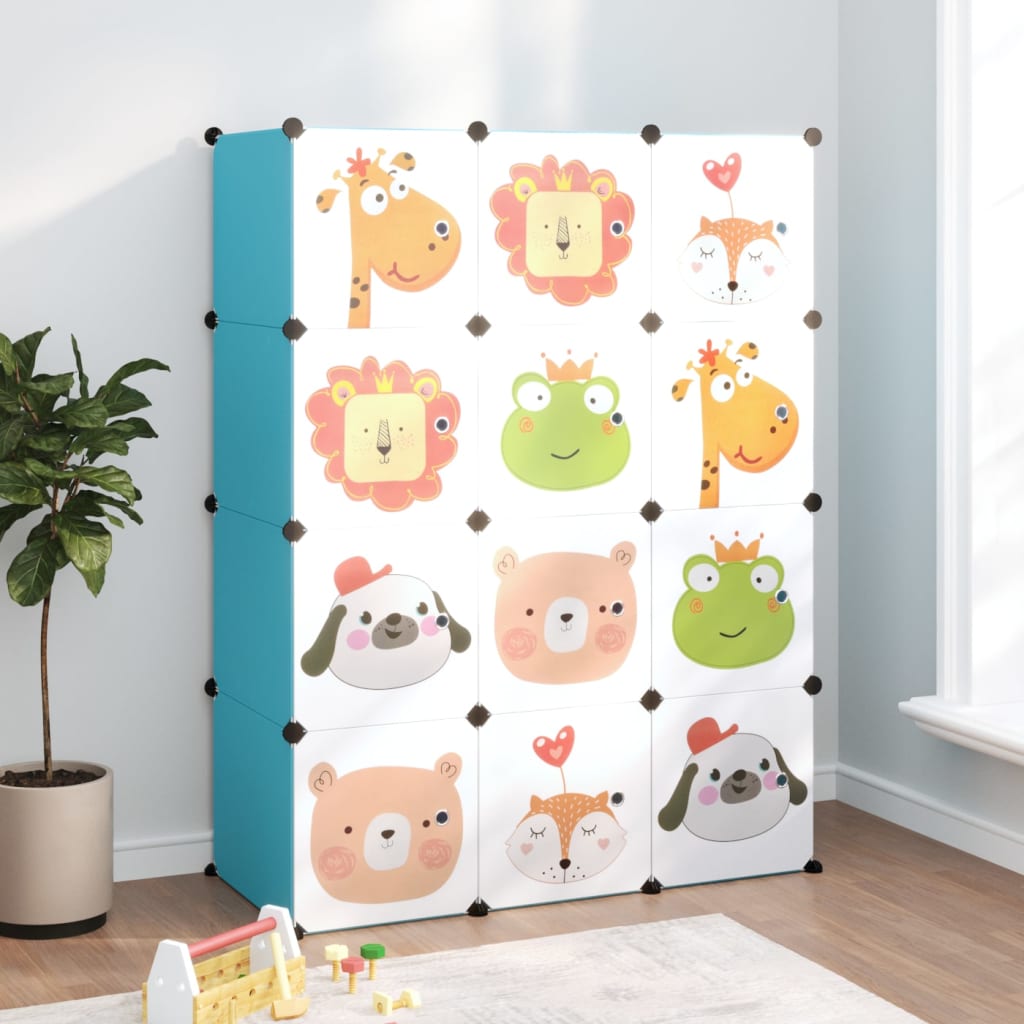 Cube Storage Cabinet For Kids With 6 Cubes Pp