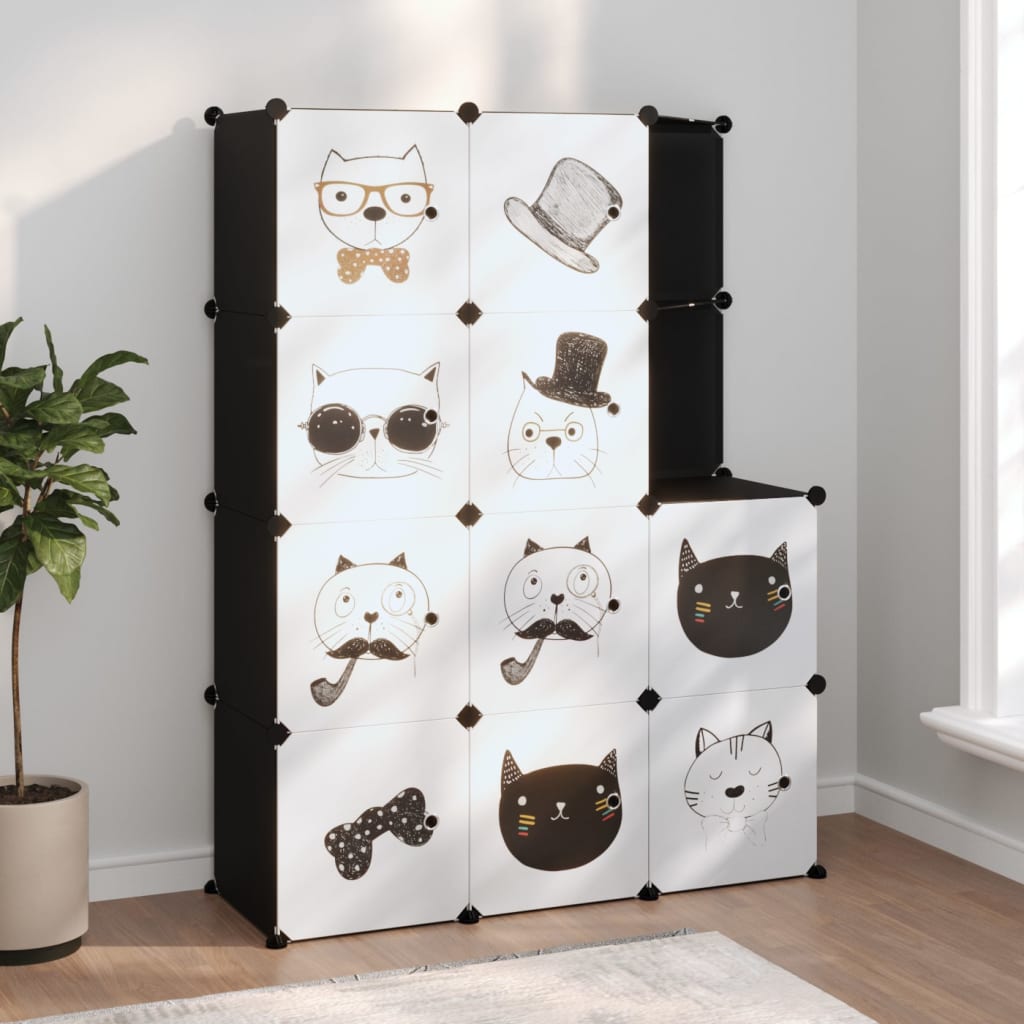Cube Storage Cabinet For Kids With 6 Cubes Pp