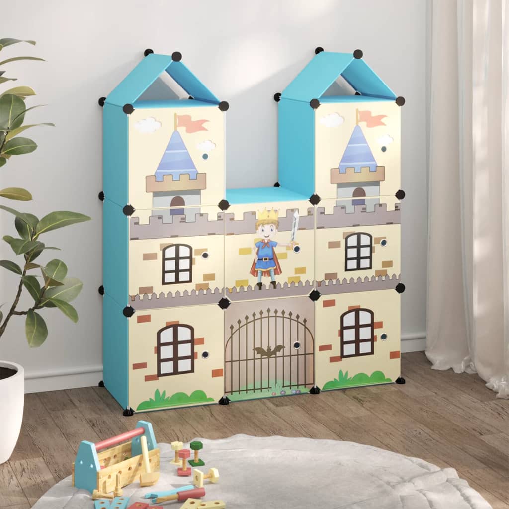 Cube Storage Cabinet For Kids With 6 Cubes Pp