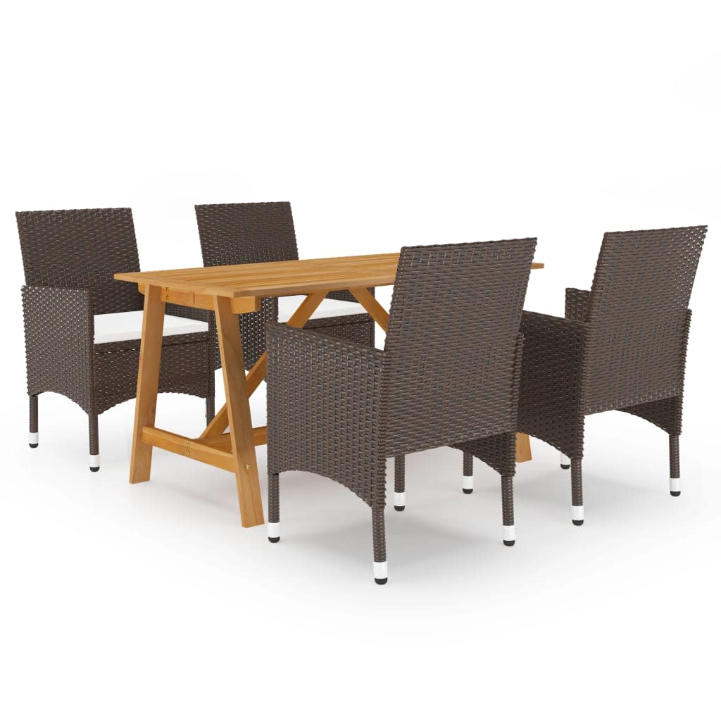 3 Piece Garden Dining Set With Cushions