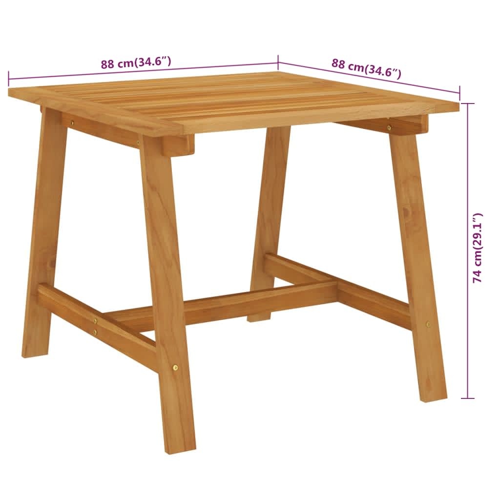 3 Piece Garden Dining Set With Cushions