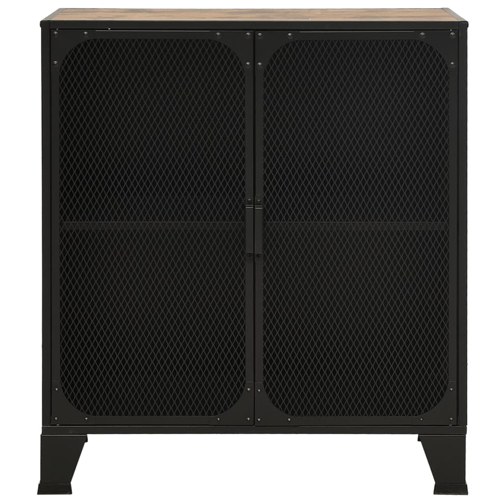 Storage Cabinets 2 Pcs 72X36X82 Cm Metal And Mdf