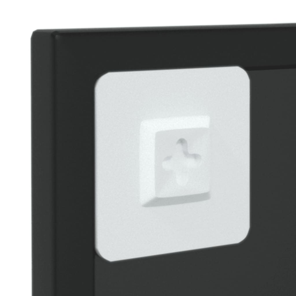 Wall Mirror Black Metal