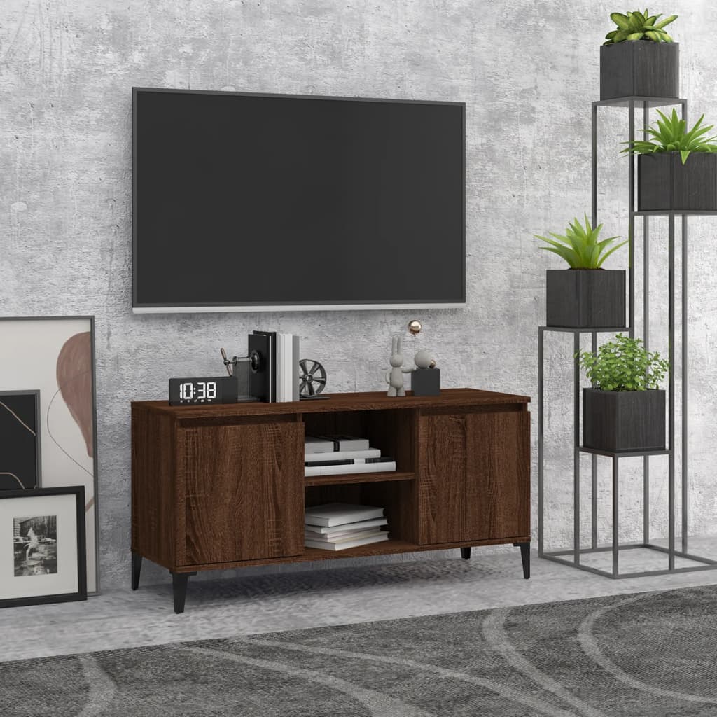 Tv Cabinet With Metal Legs 103.5X35X50 Cm