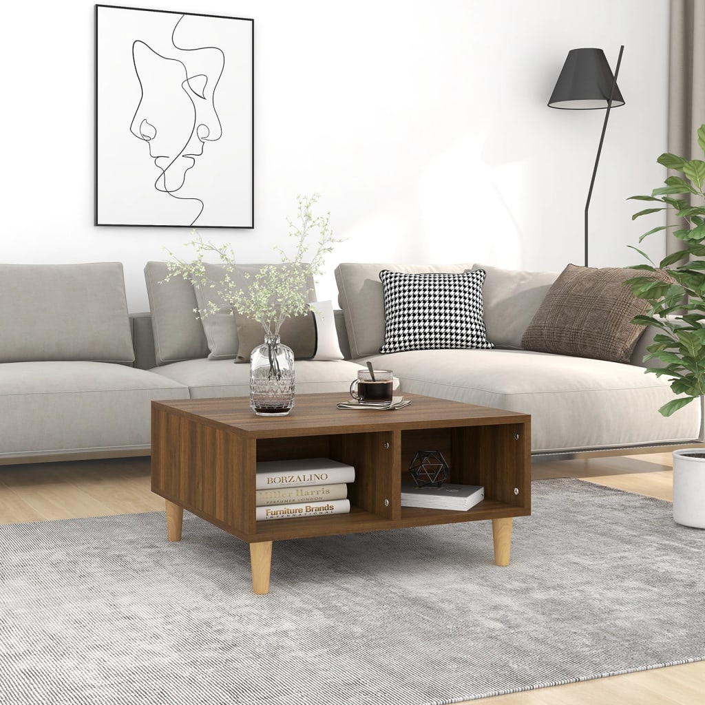 Coffee Table 60X60X30 Cm Engineered Wood