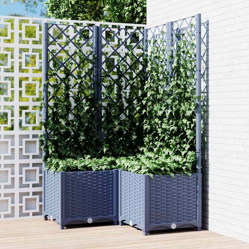 Garden Planter With Trellis Pp