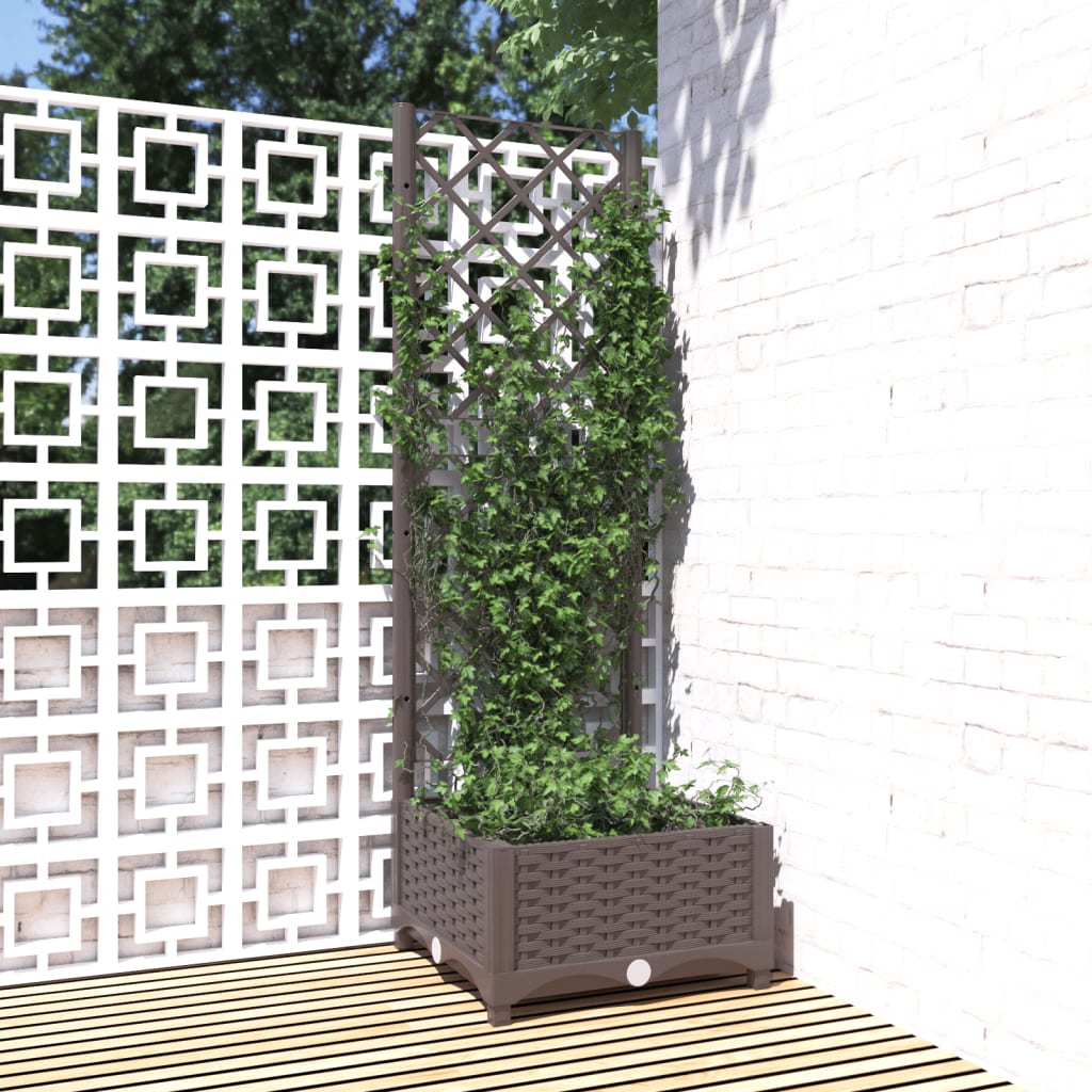 Garden Planter With Trellis Pp