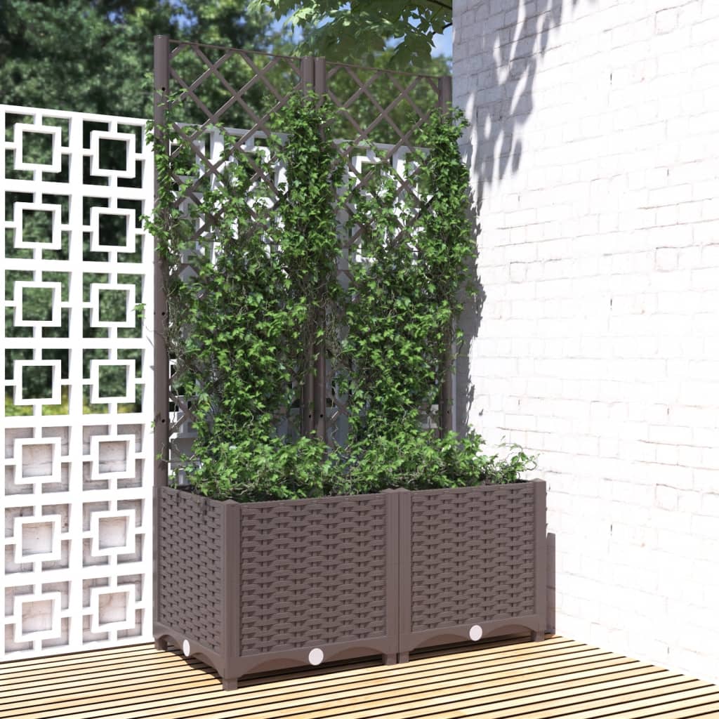 Garden Planter With Trellis Pp