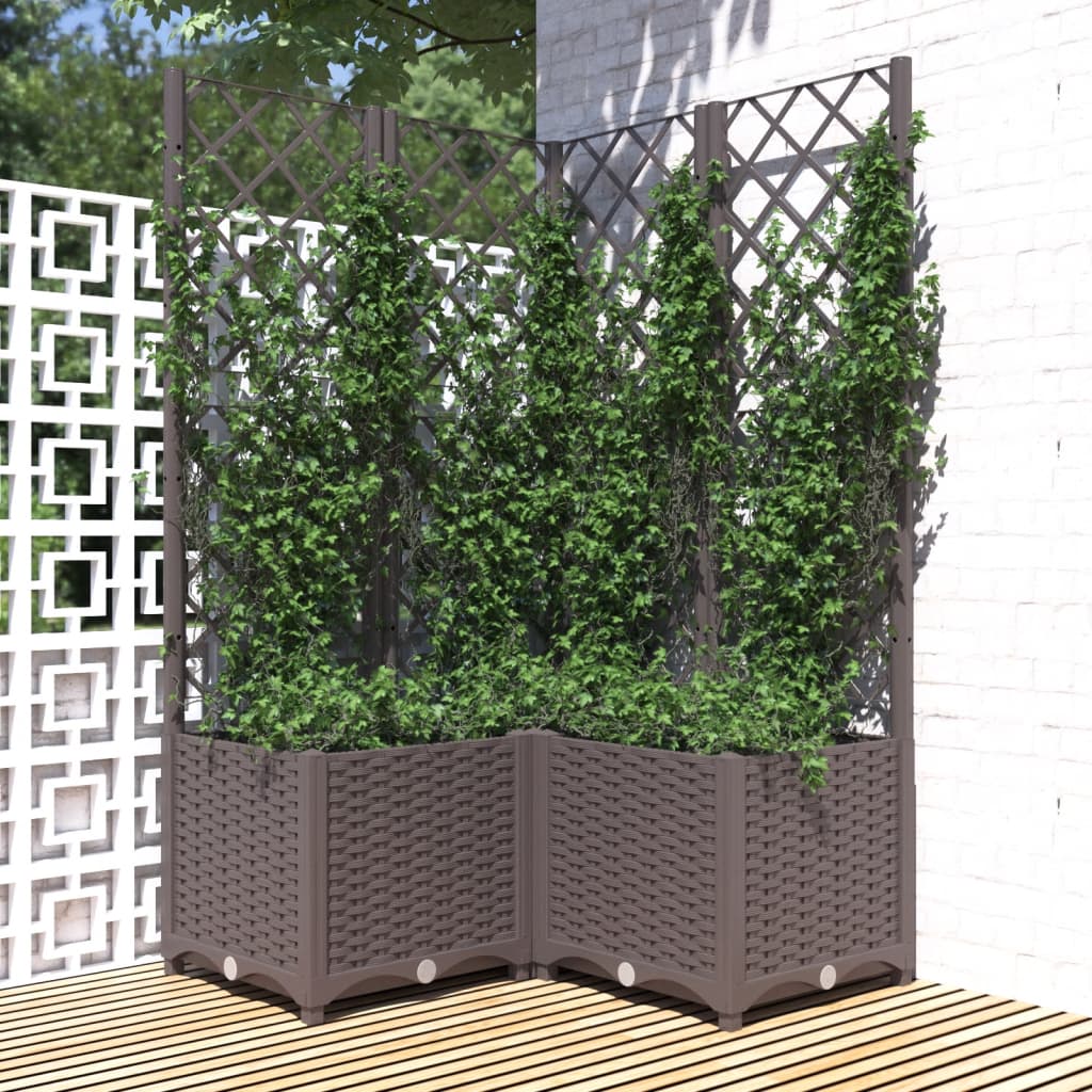 Garden Planter With Trellis Pp