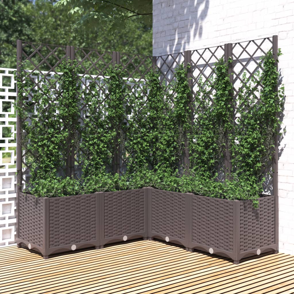 Garden Planter With Trellis Pp