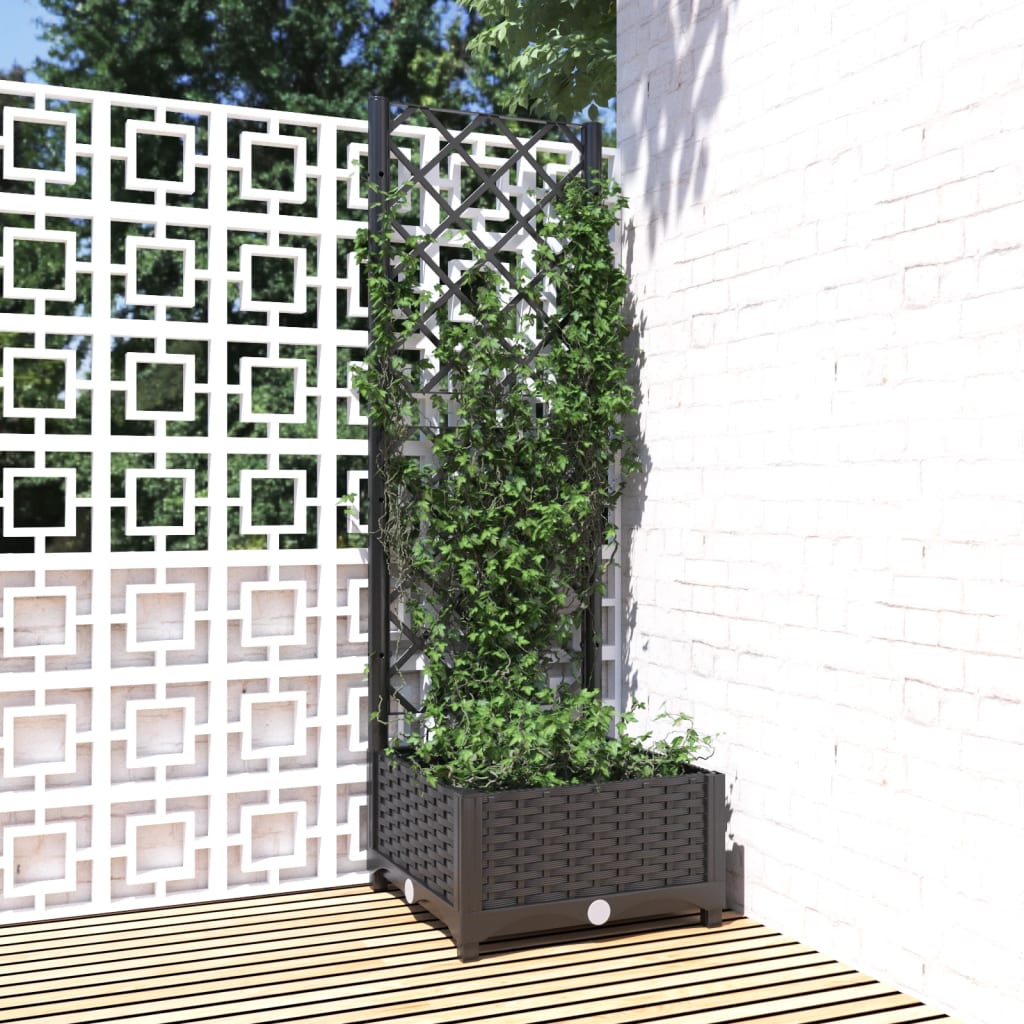 Garden Planter With Trellis Pp
