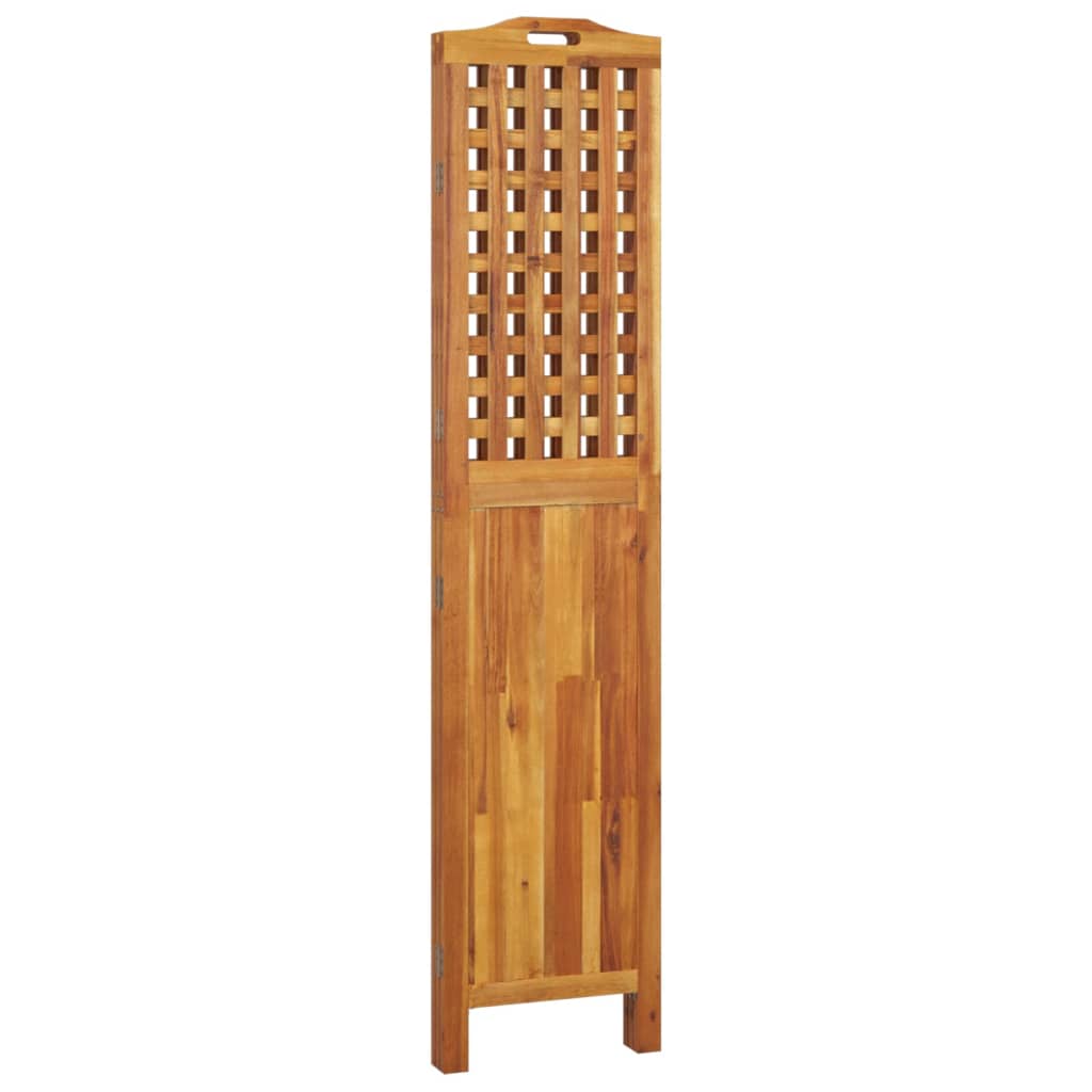 3-Panel Room Divider Solid Wood Acacia