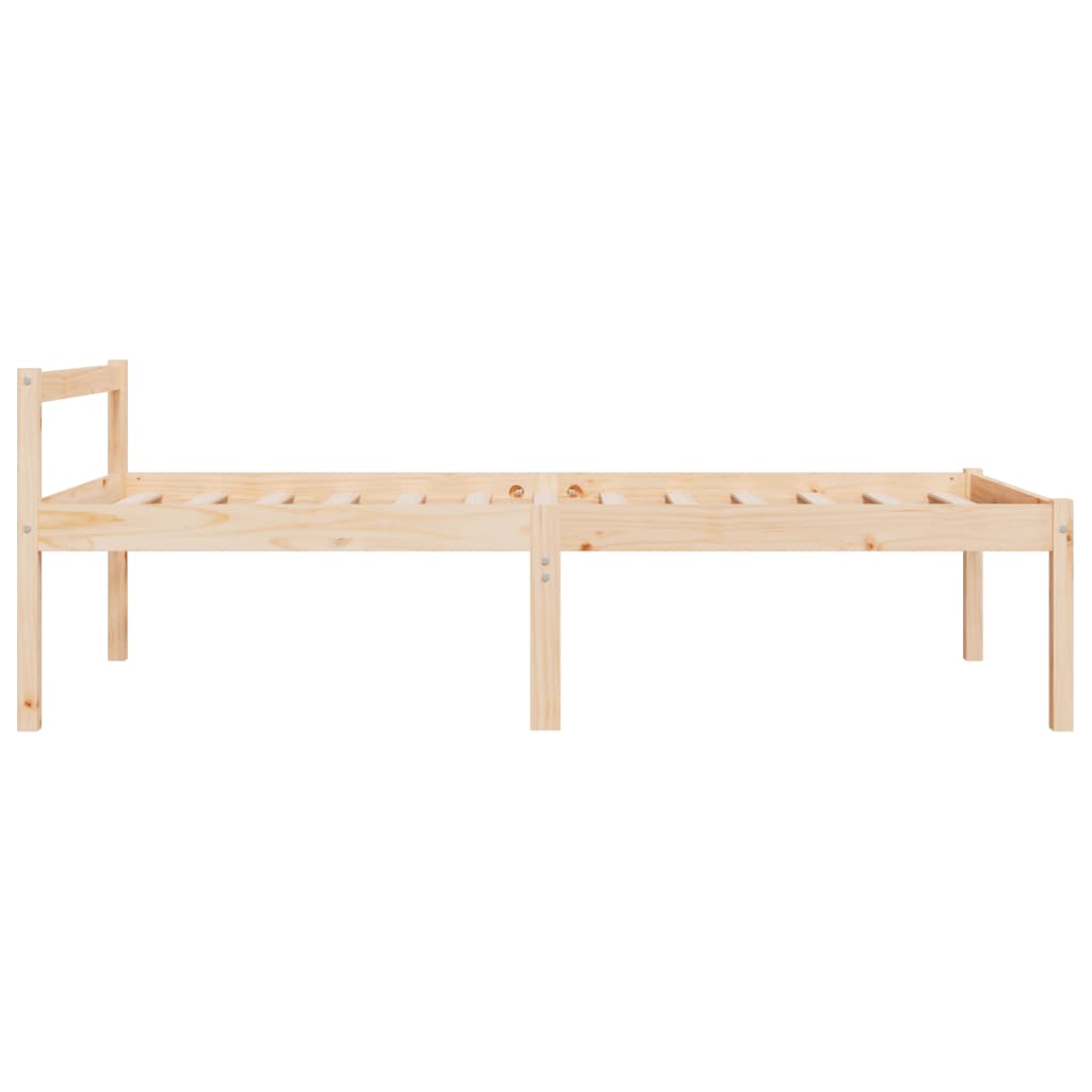 Senior Bed Without Mattress 100X200Cm Solid Wood Pine