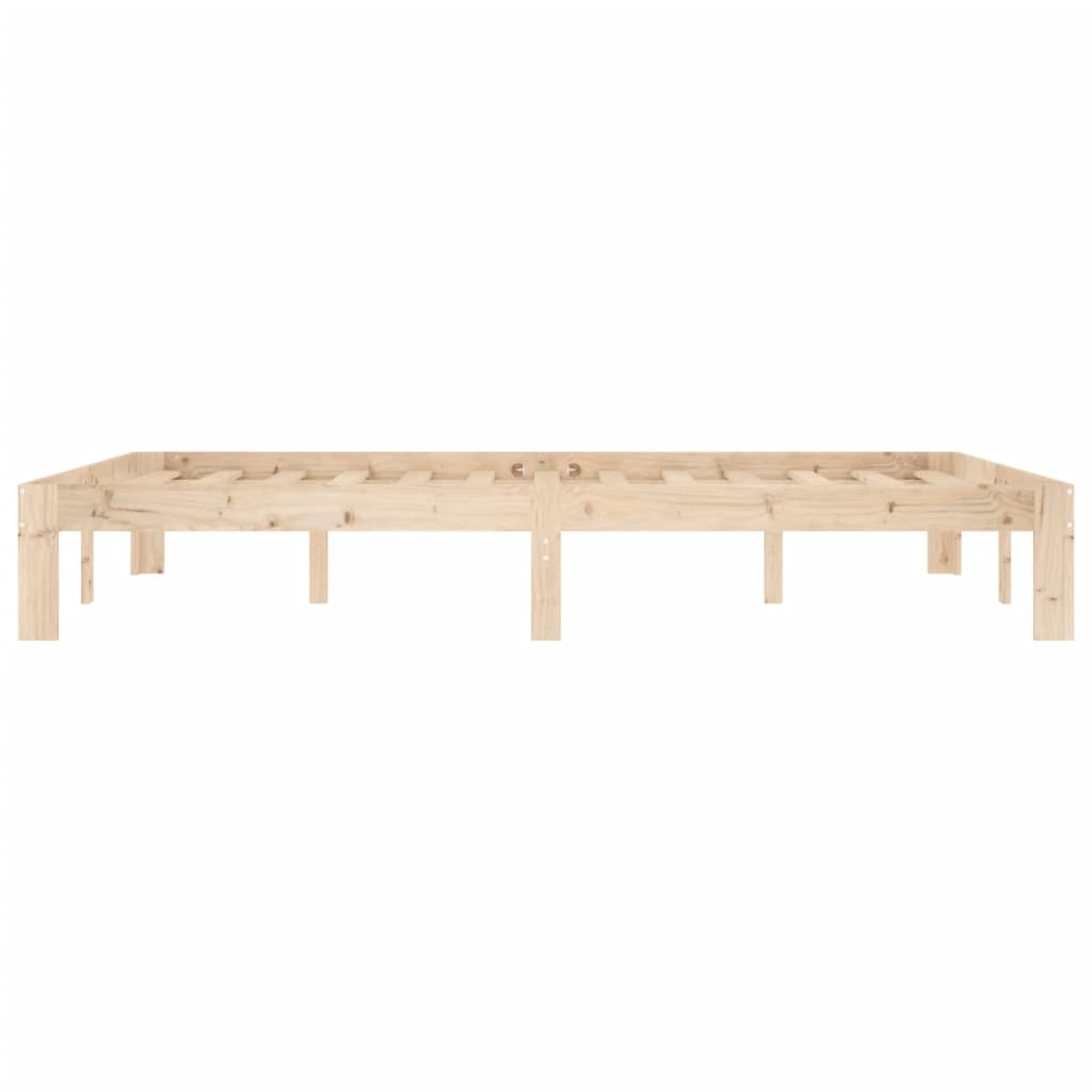 Bed Frame Without Mattress Solid Wood Pine 140X200Cm