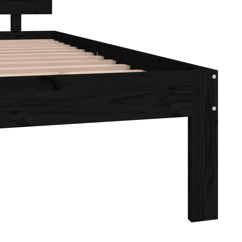 Bed Frame Without Mattress Solid Wood Pine 140X200Cm