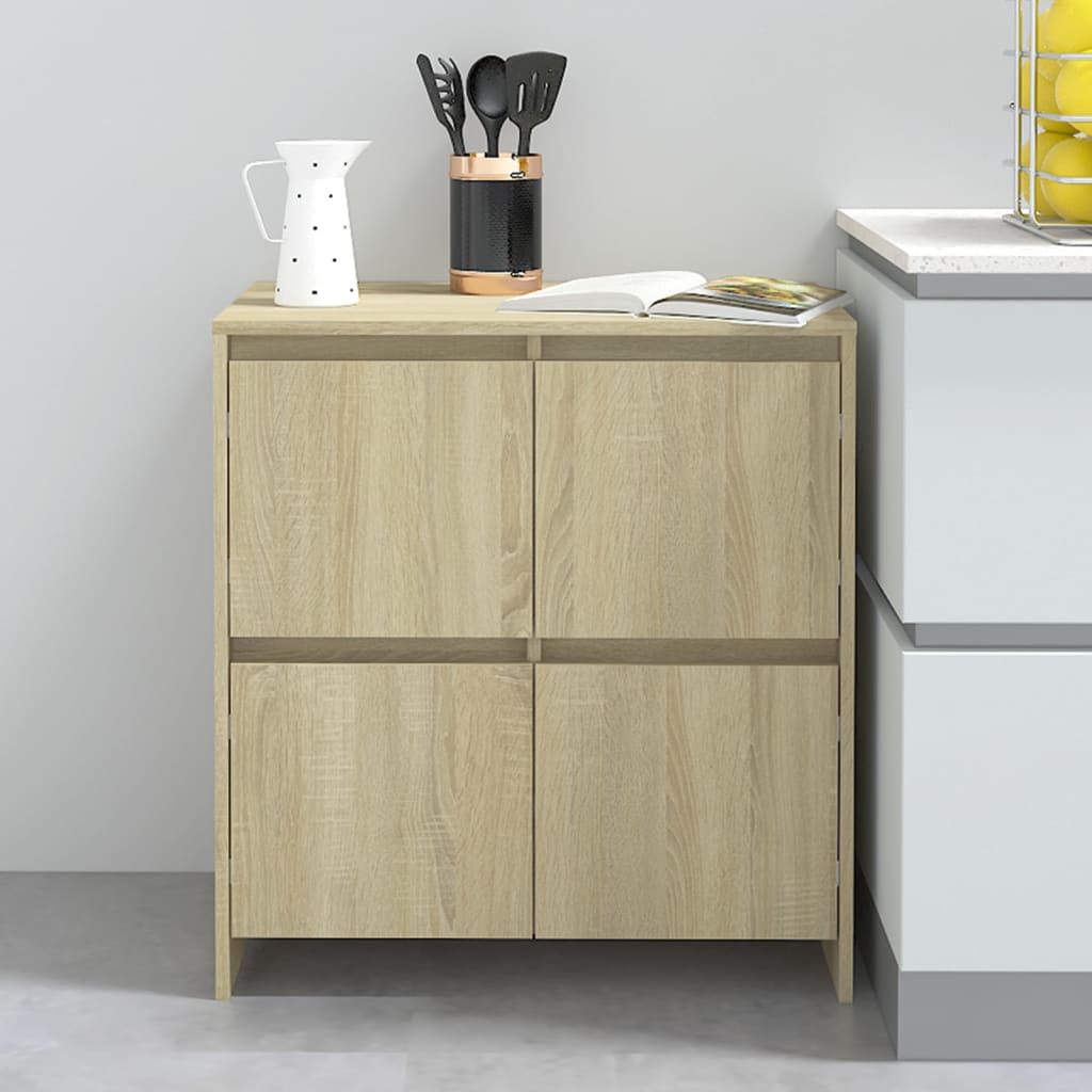 Sideboards 2 Pcs 70X41X75 Cm Engineered Wood