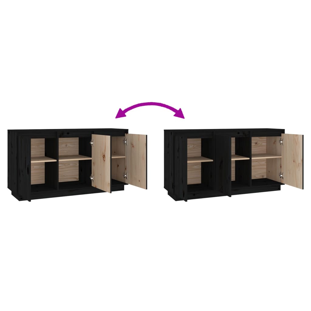 Sideboard 111X34X60 Cm Solid Wood Pine