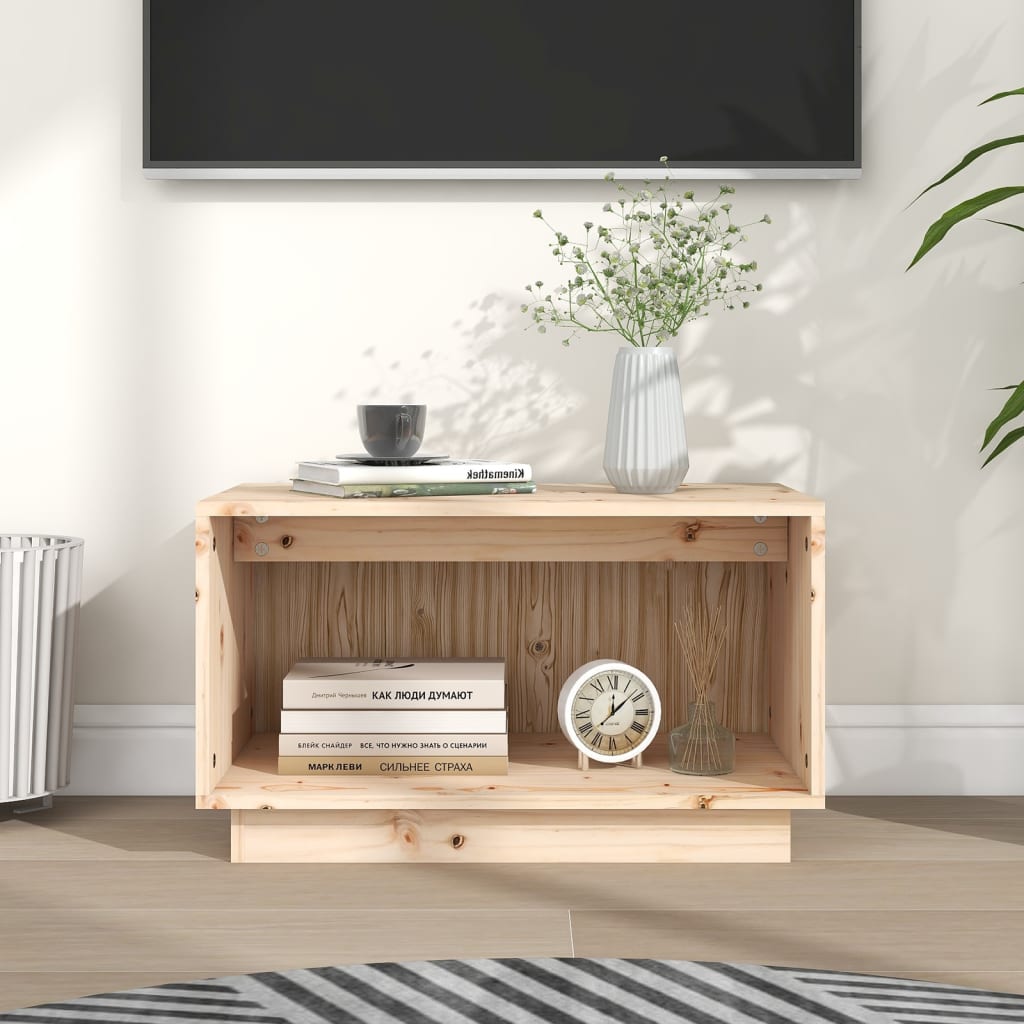 Tv Cabinet 60X35X35 Cm Solid Wood Pine