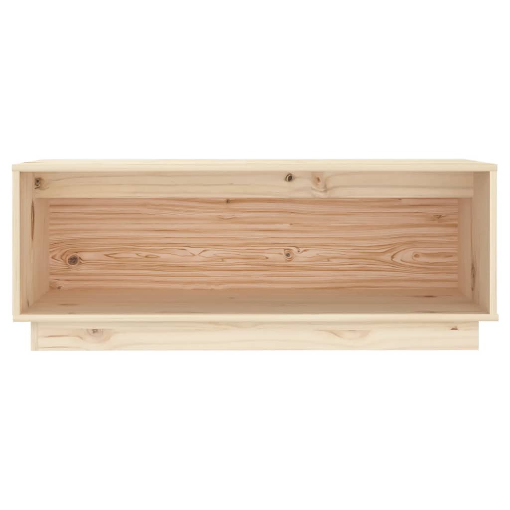 Tv Cabinet 90X35X35 Cm Solid Wood Pine