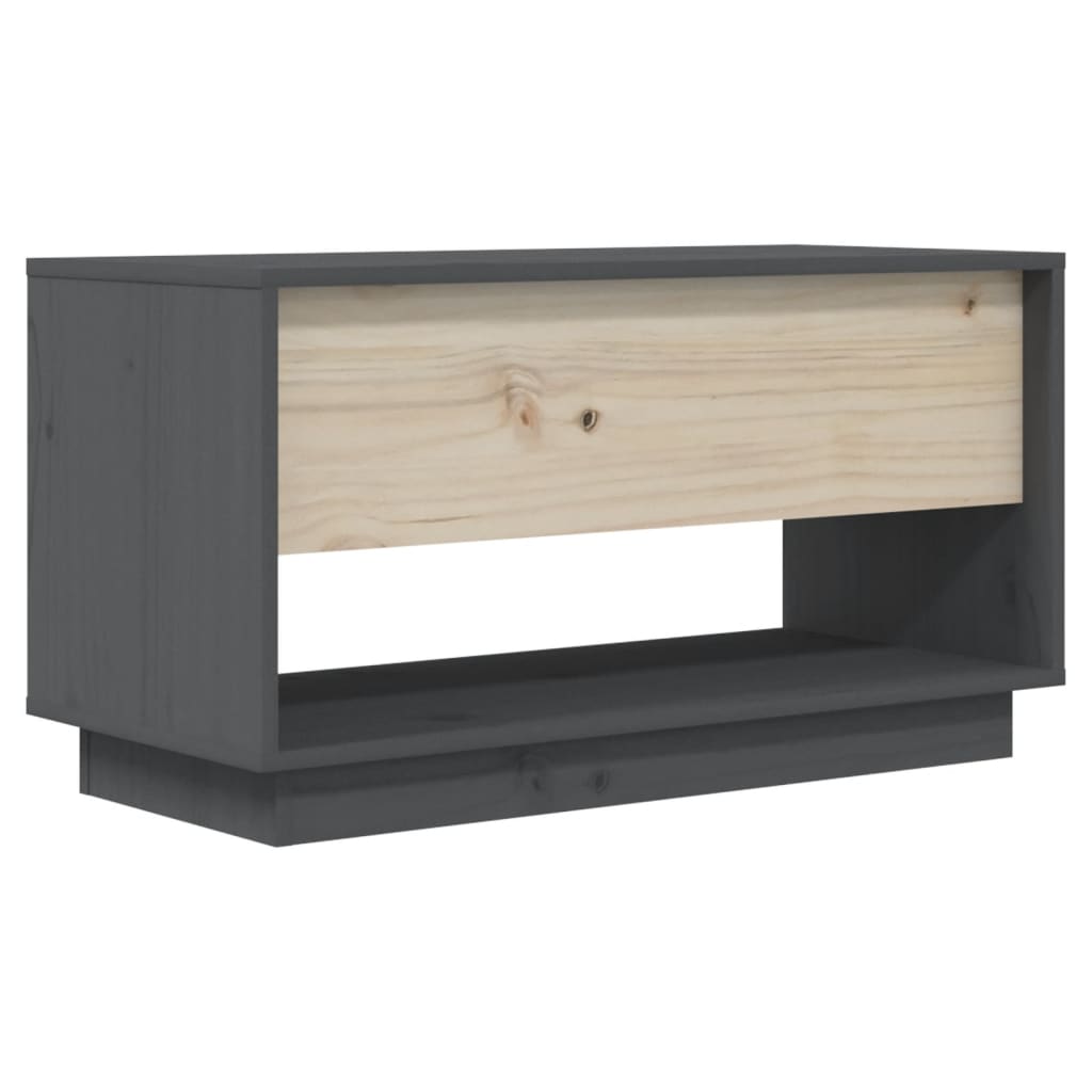 Tv Cabinet 74X34X40 Cm Solid Wood Pine