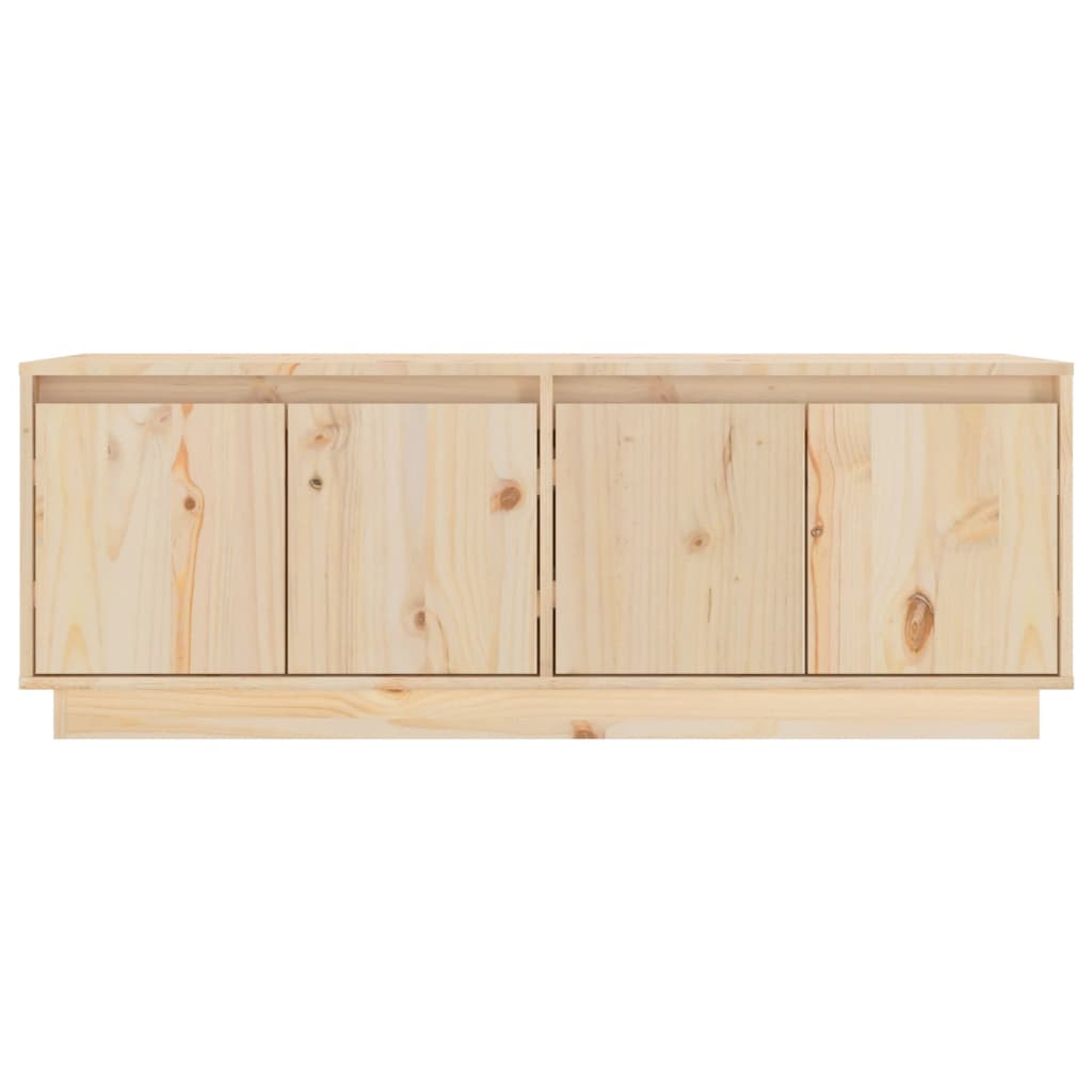 Tv Cabinet 110X34X40 Cm Solid Wood Pine