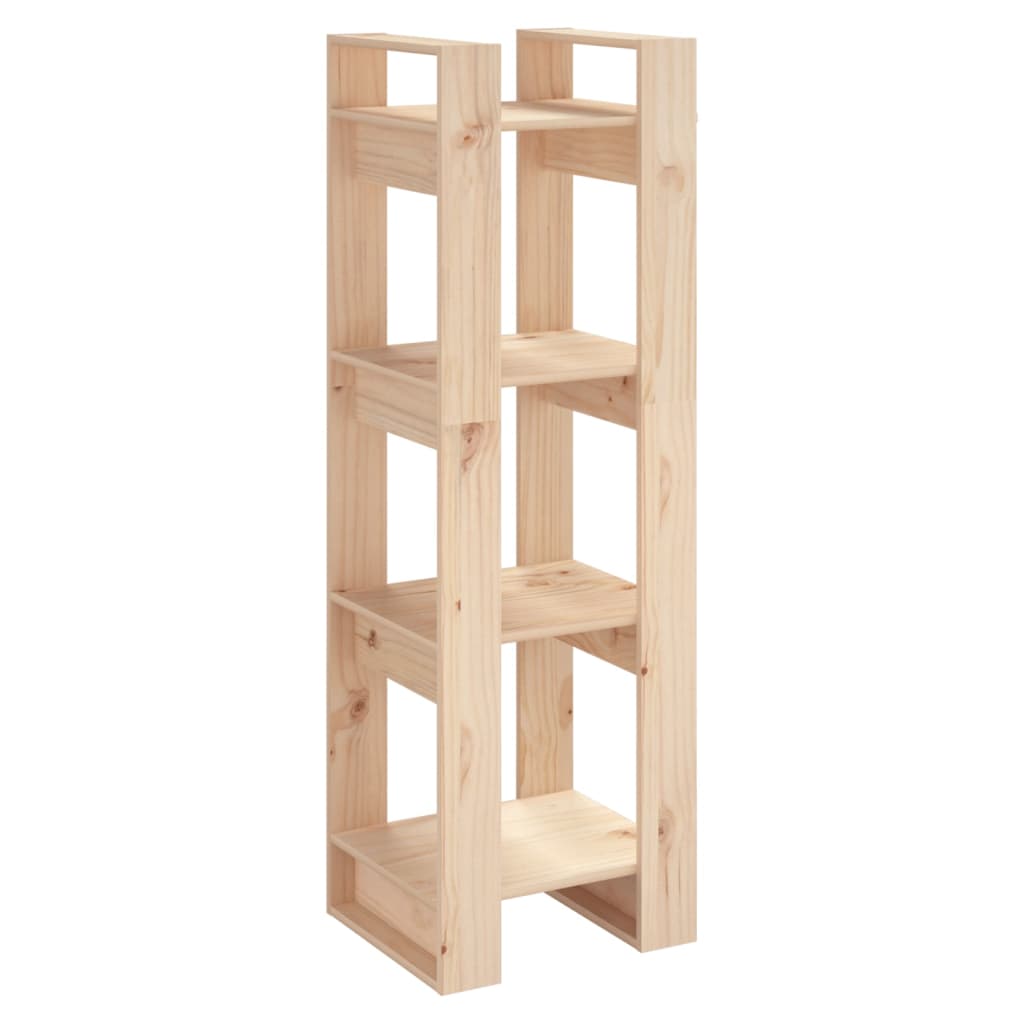 Book Cabinet/Room Divider 41X35X125 Cm Solid Wood Pine
