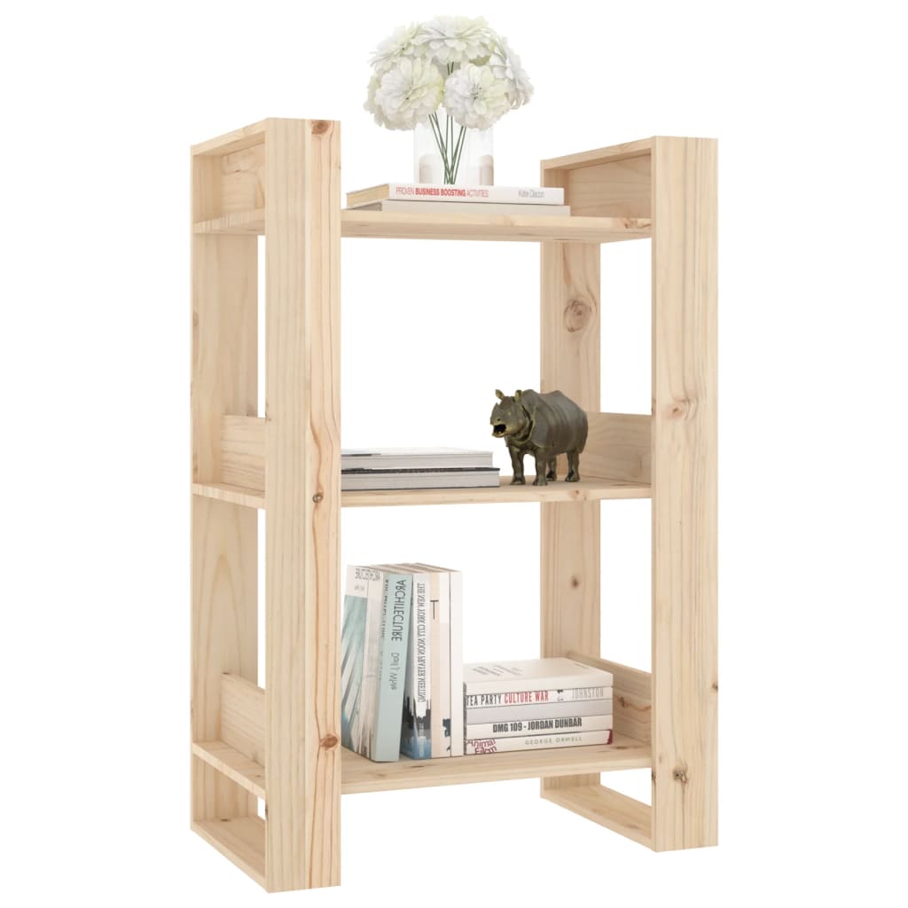 Book Cabinet/Room Divider 60X35X91 Cm Solid Wood Pine