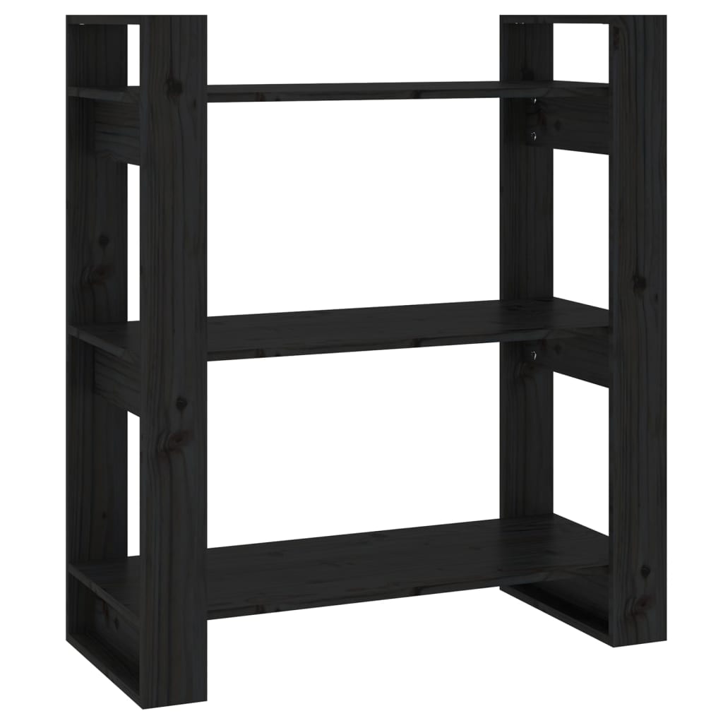 Book Cabinet/Room Divider 80X35X91 Cm Solid Wood Pine