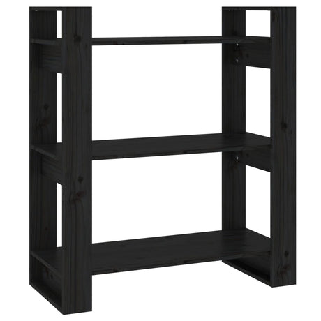 Book Cabinet/Room Divider 80X35X91 Cm Solid Wood Pine