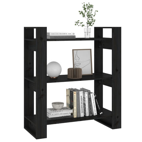 Book Cabinet/Room Divider 80X35X91 Cm Solid Wood Pine