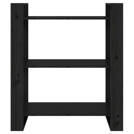 Book Cabinet/Room Divider 80X35X91 Cm Solid Wood Pine
