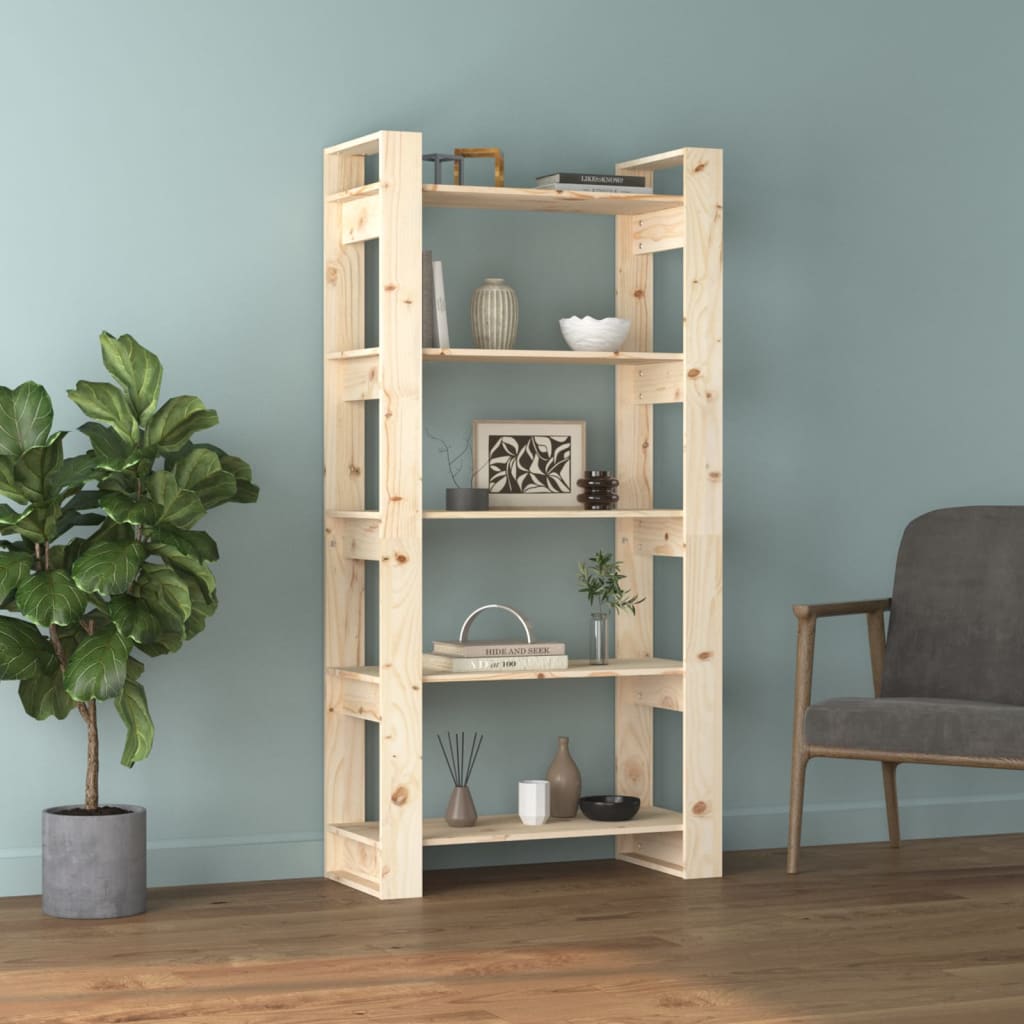 Book Cabinet/Room Divider 80X35X160 Cm Solid Wood