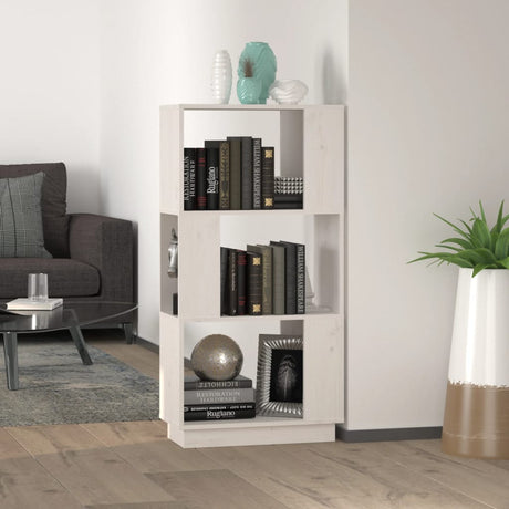 Book Cabinet/Room Divider 51X25X101 Cm Solid Wood Pine