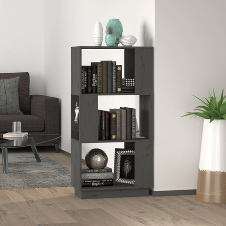 Book Cabinet/Room Divider 51X25X101 Cm Solid Wood Pine