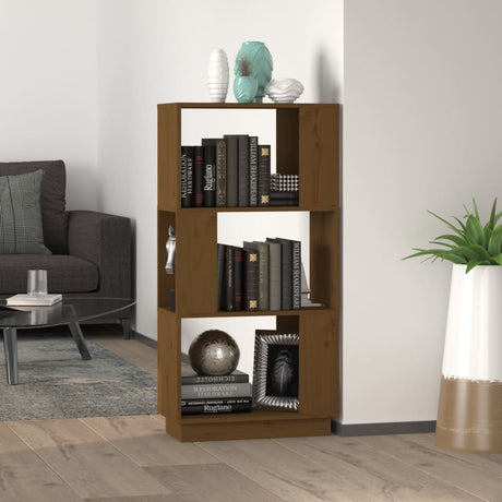 Book Cabinet/Room Divider 51X25X101 Cm Solid Wood Pine