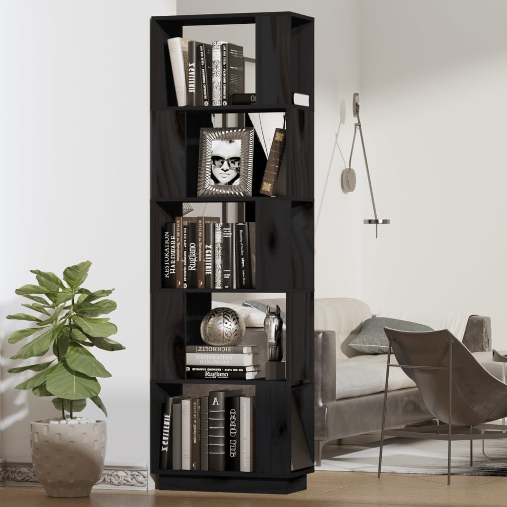 Book Cabinet/Room Divider 51X25X163.5 Cm Solid Wood