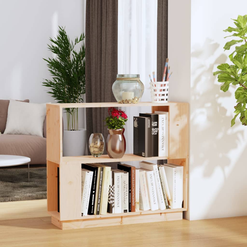 Book Cabinet/Room Divider 80X25X70 Cm Solid Wood