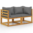 6 Piece Garden Lounge Set With Cushions Solid Wood Acacia (Uk/Ie/Fi/No Only)