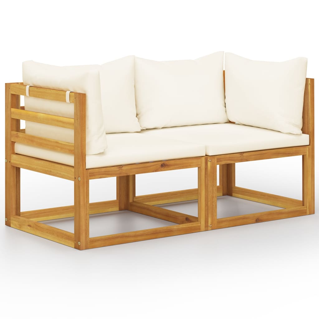 6 Piece Garden Lounge Set With Cushions Solid Wood Acacia (Uk/Ie/Fi/No Only)
