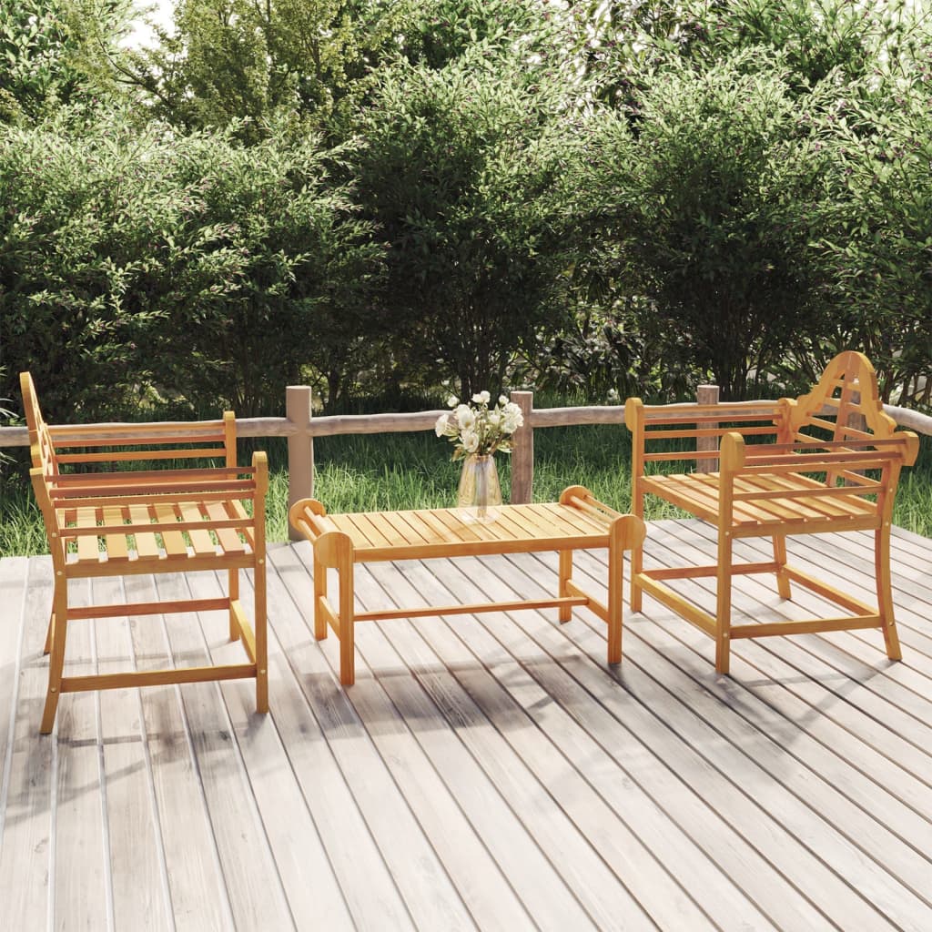 Garden Chairs 2 Pcs 91X62X94 Cm Solid Wood Teak