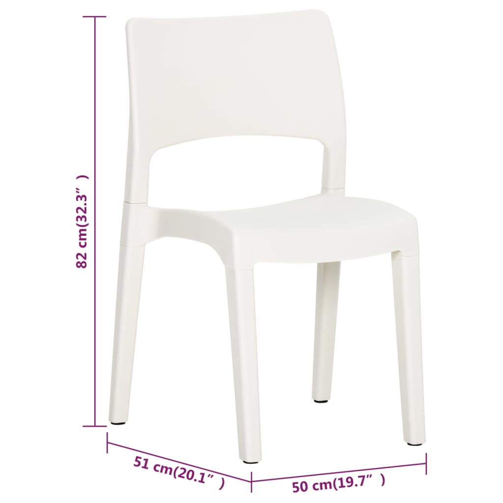 Garden Chairs 2 Pcs Polypropylene