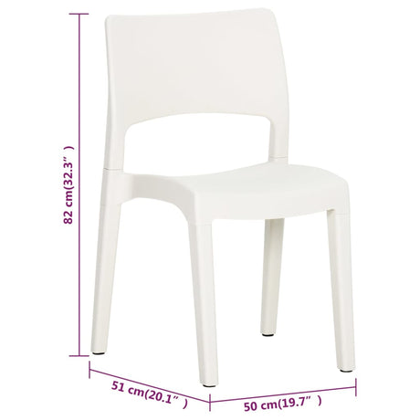 Garden Chairs 2 Pcs Polypropylene