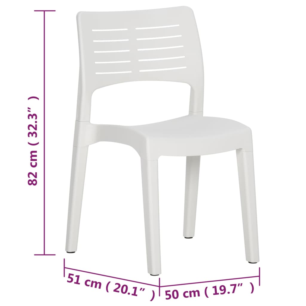 Garden Chairs 2 Pcs Polypropylene