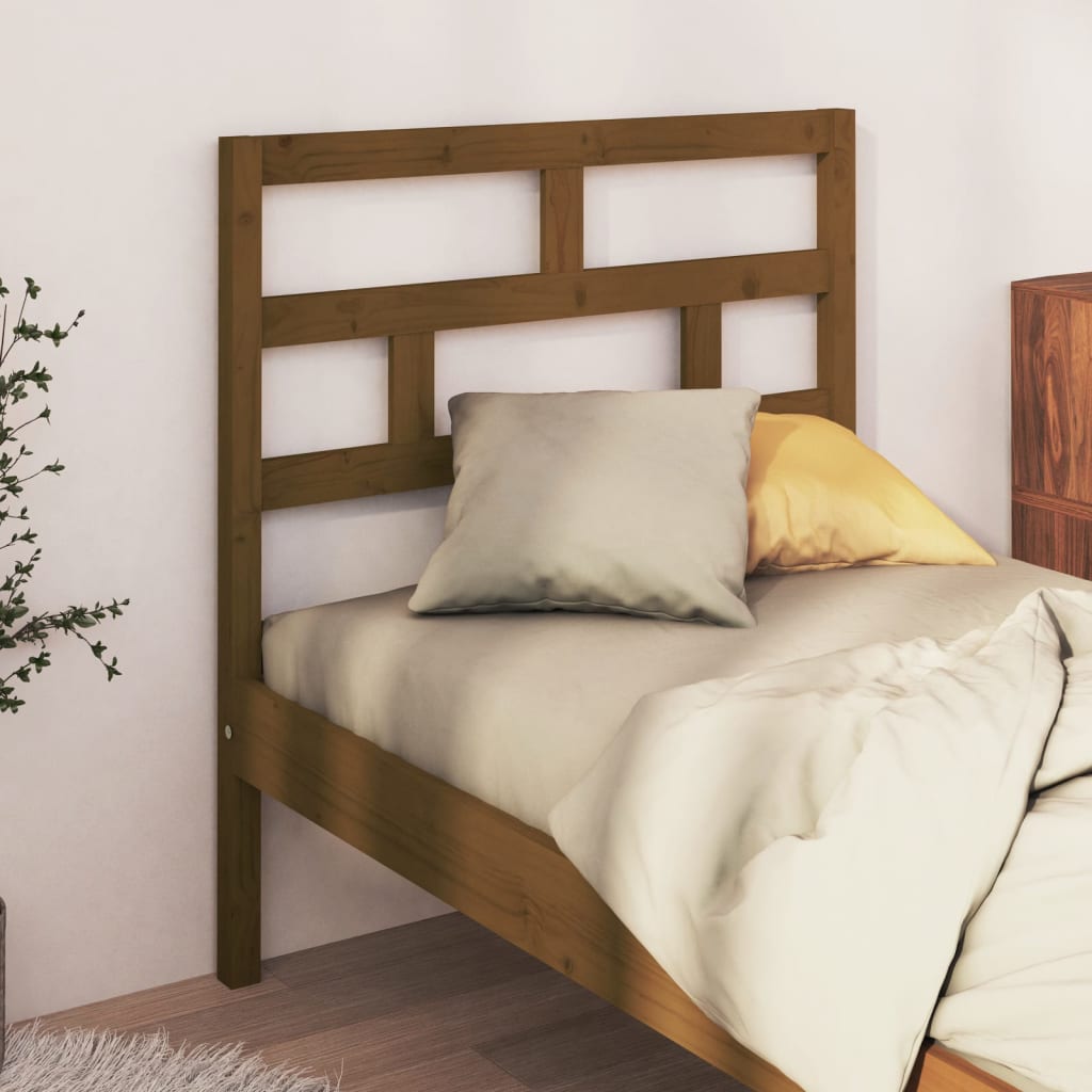 Bed Headboard 96X4X100 Cm Solid Wood Pine