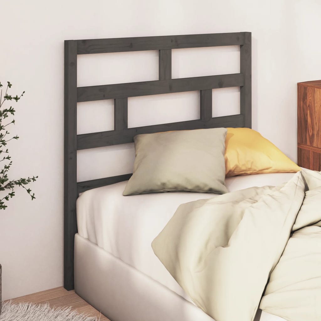 Bed Headboard 96X4X100 Cm Solid Wood Pine