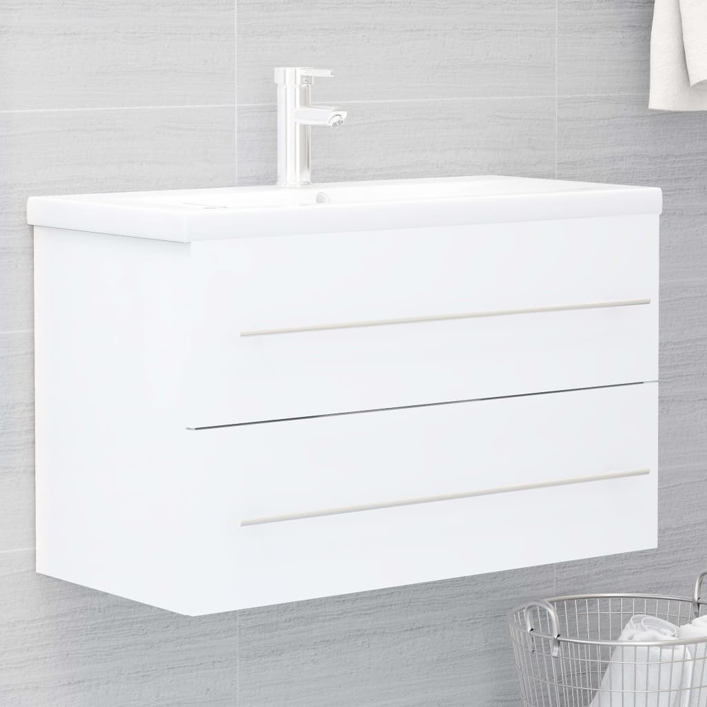 Sink Cabinet With Built-In Basin Engineered Wood