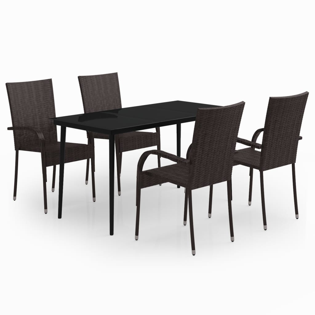 5 Piece Garden Dining Set